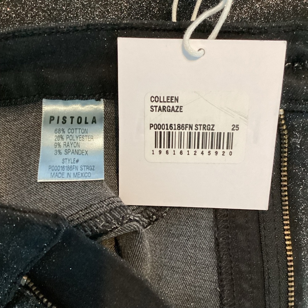 Pistola Colleen High Rise Modern Slim Boot Jeans Size 25 Stargaze Black - Picture 8 of 9